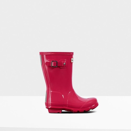 Hunter Original Gloss Rain Boots For Kids - NZ I6479